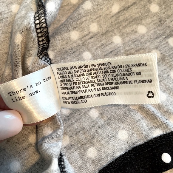 A New Day Black and White Polka Dot Wrap Dress - Picture 6 of 8